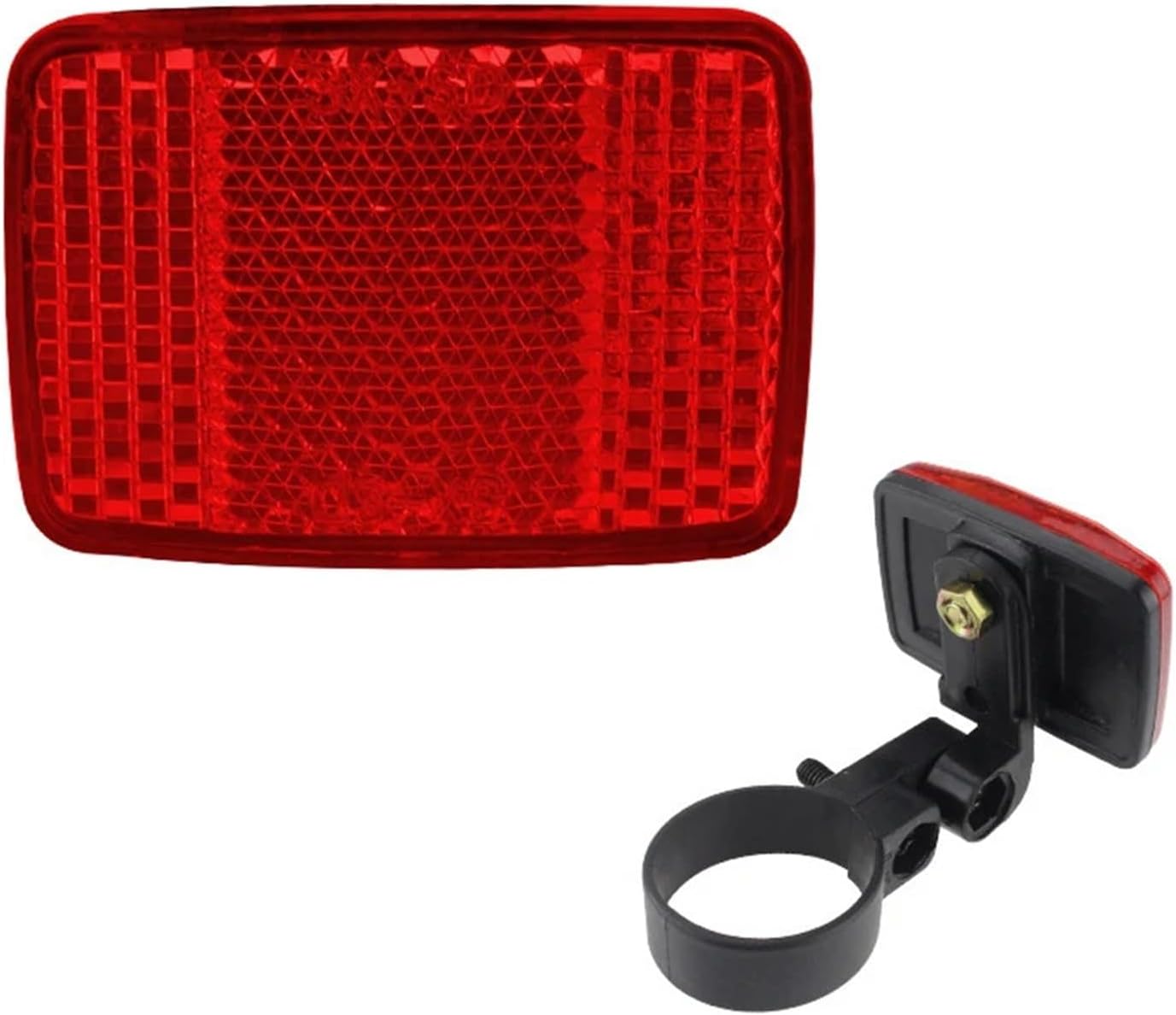 Bike Reflectors 8 Pcs Bicycle Plastic Reflector Taillight Mountain Bike Night Front and Rear Warning