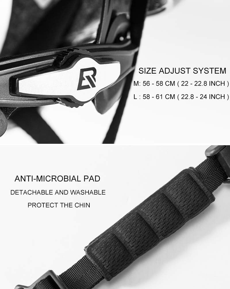 ROCKBROS Bike Helmet, Adult Cycle Helmet, Lightweight Bicycle Cycling Helmet Buckle