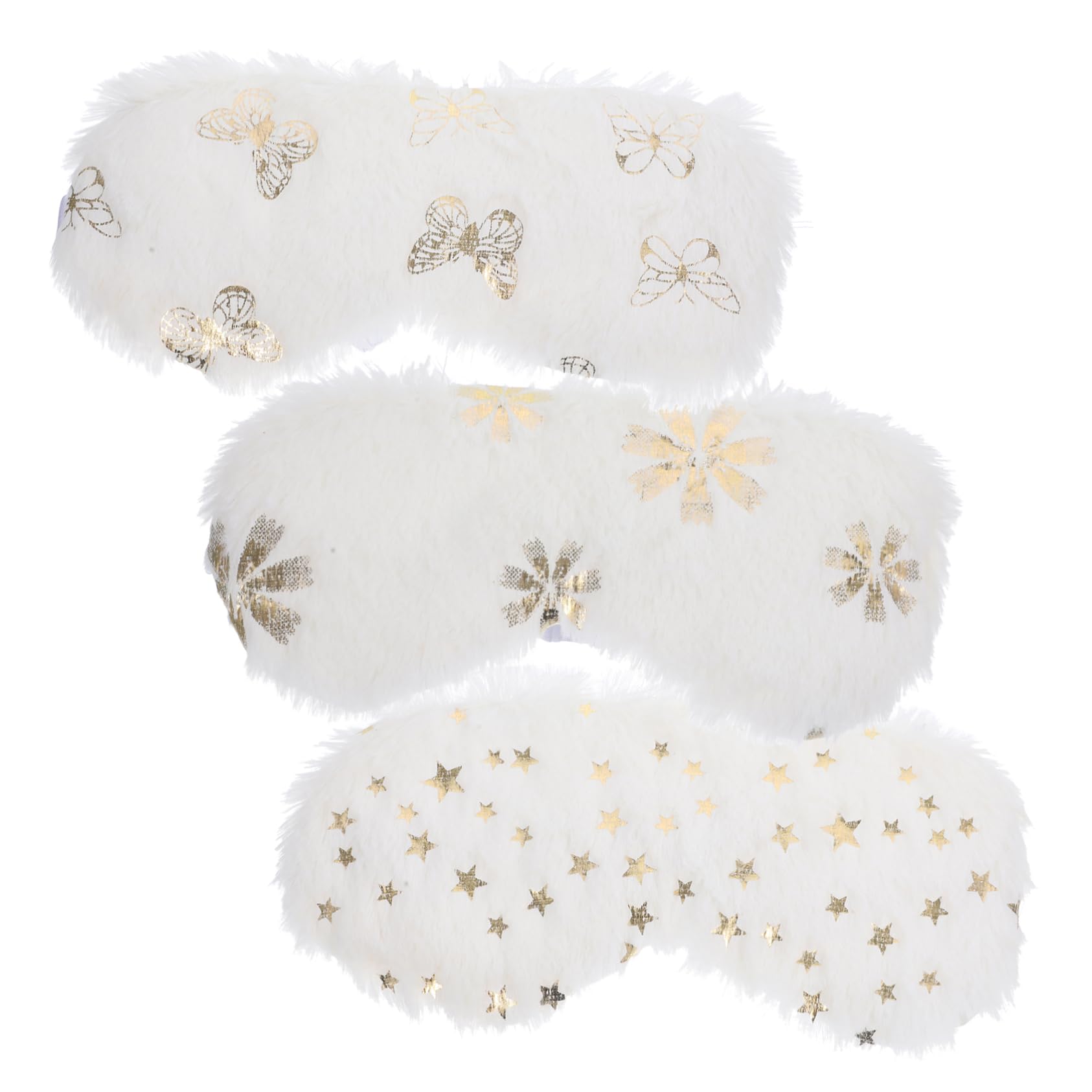 Beavorty 12 Piezas antifaz de peluche de ojos de felpa antifaz para dormir para niños sleep mask sleeping mask máscara para dormir cómodas máscaras para los ojos