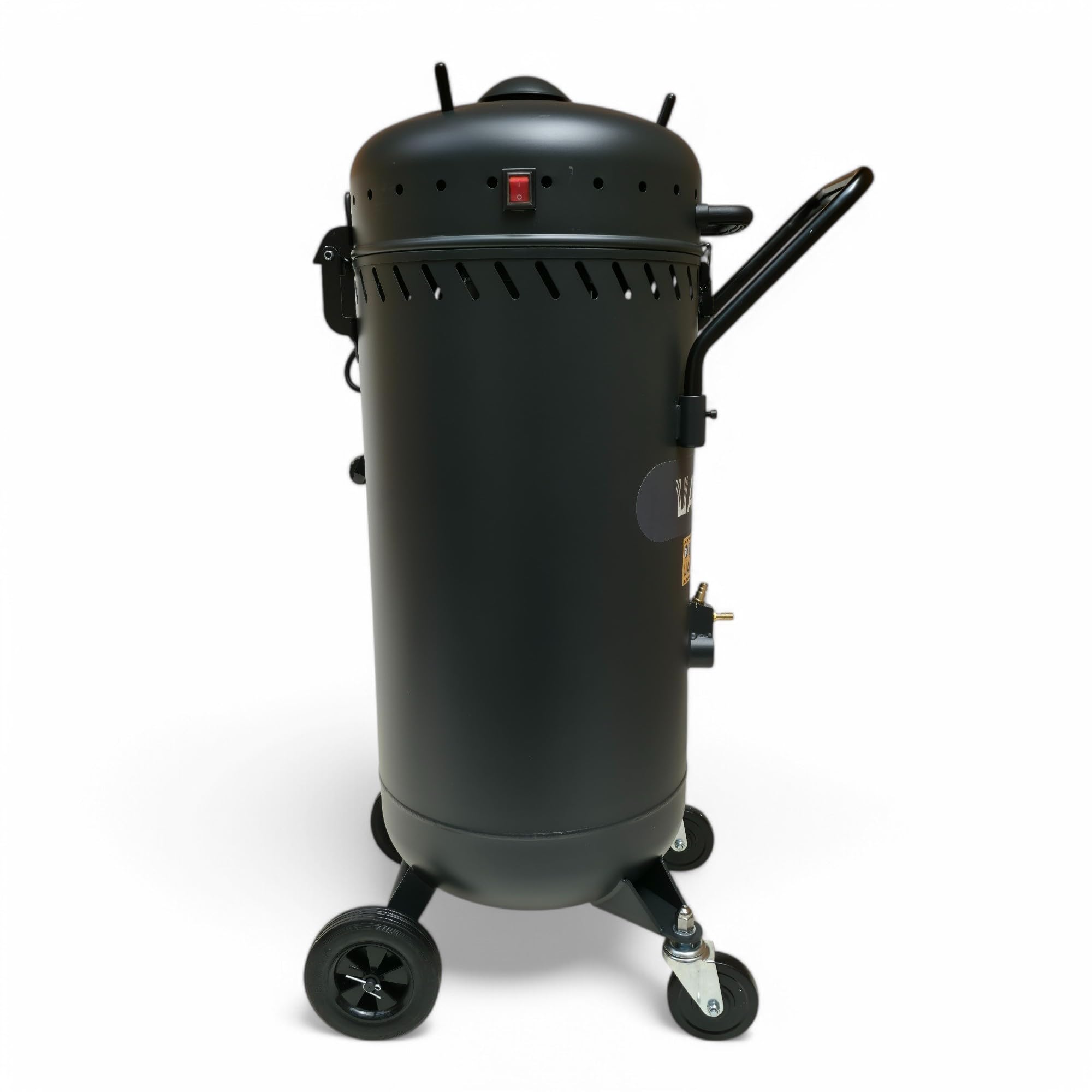 Arenadora móvil de 80 l, con manguera de 2,5 m, 3-6 bares de presión de trabajo con sistema de vacío, sistema de chorro de arena