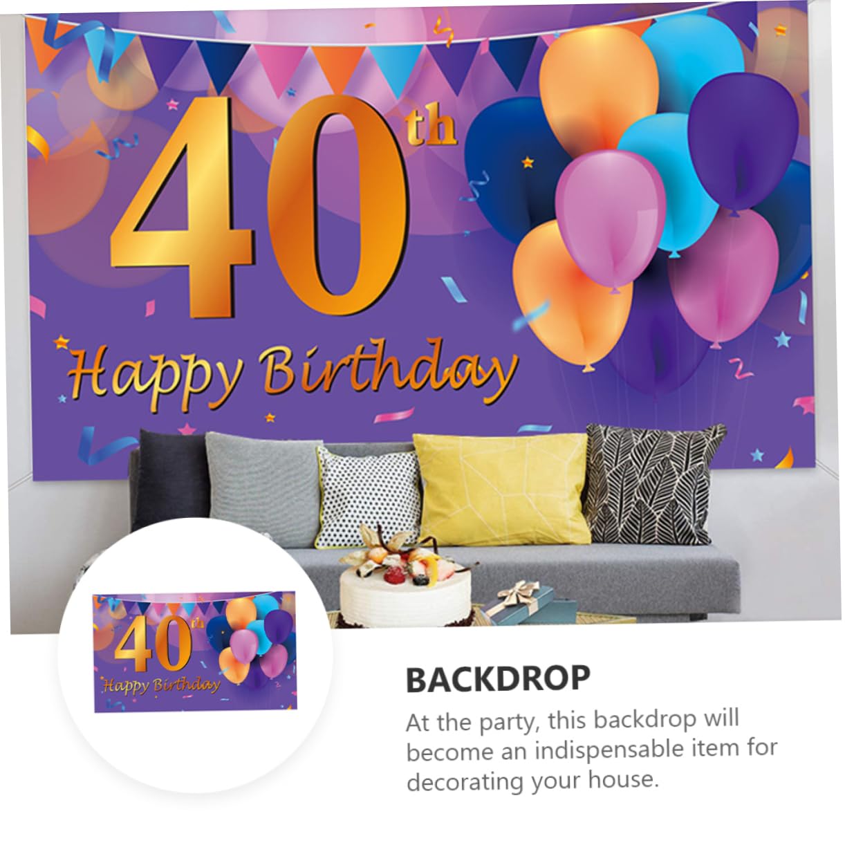 Artibetter 3piezas De Fiesta De Cumpleaños Decorativo Para Celebraciones Banderín De Adorno De Fiesta De Cumpleaños