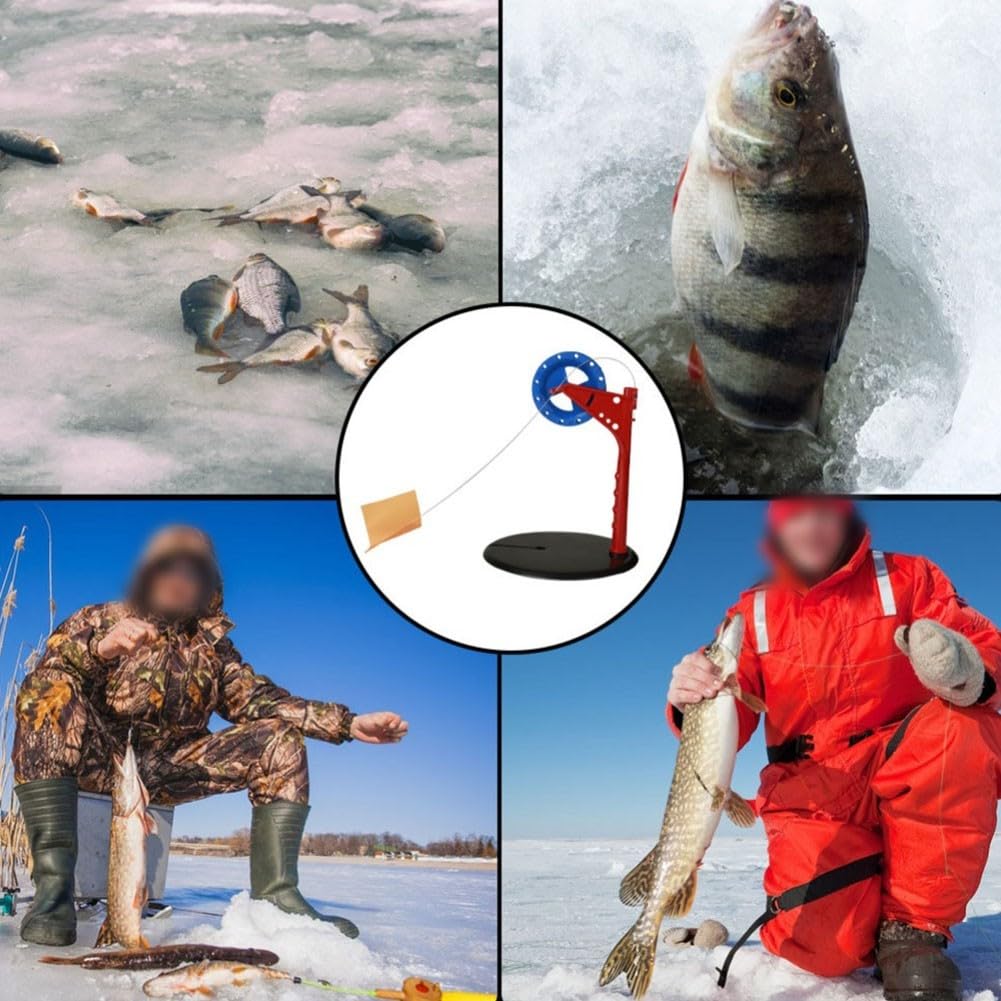 Juego de banderas automáticas para pesca en hielo, 10 unidades
