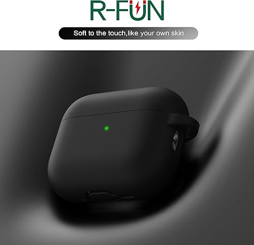 Miniatura 3 de R-fun Funda protectora de silicona suave para AirPods Pro 3 (2025), compatible con Apple AirPods Pro de 3ª generación (cable USB-C) para mujeres y