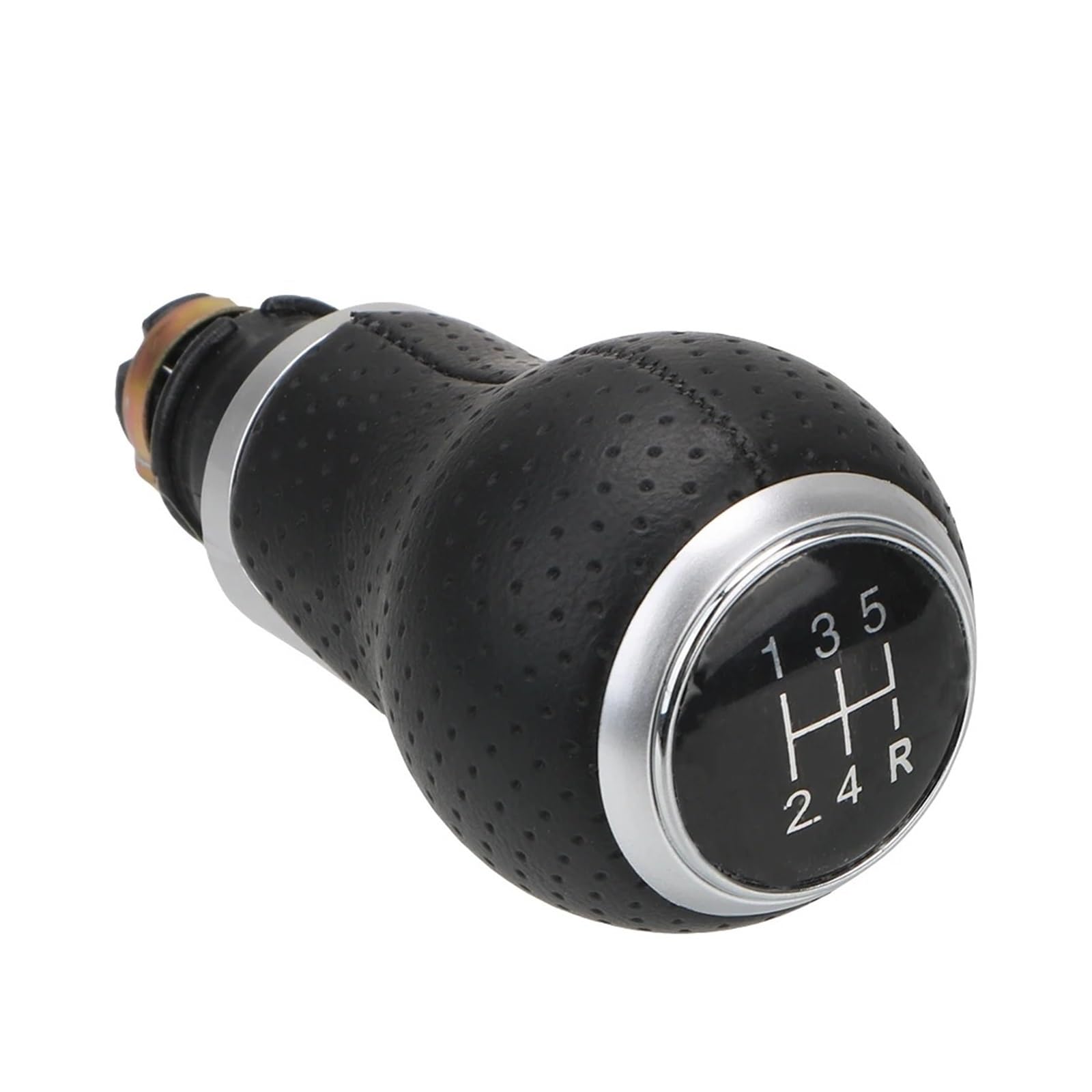SAUANMNKTP Gearshift Knob for Seat Leon MK1 5 6 Speeds Car Gear Shift Knob(Silver 5 Gear R)