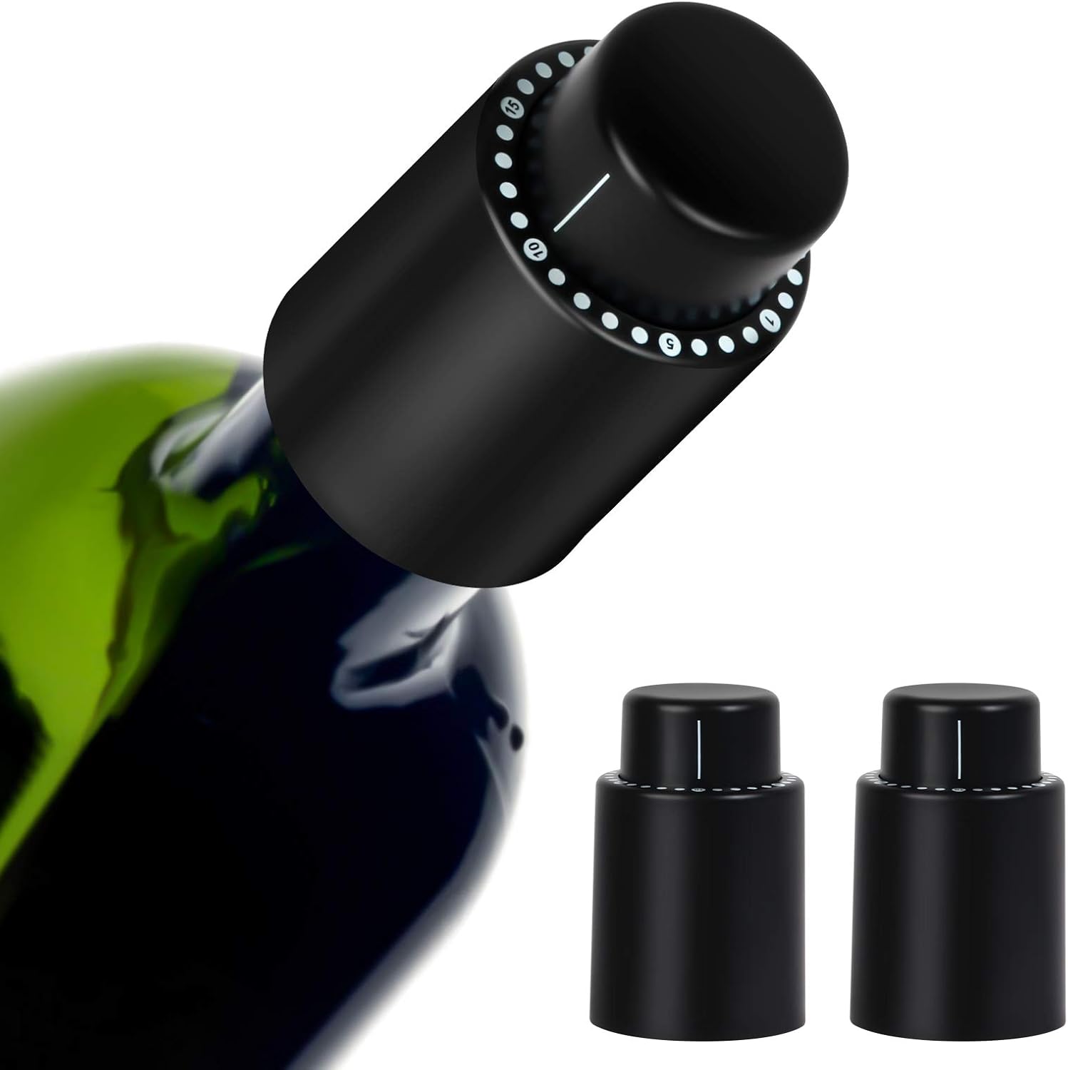 Wine Bottle Stoppers,Champagne Stoppers,Reusable Wine Preserver,Wine Corks Keep
