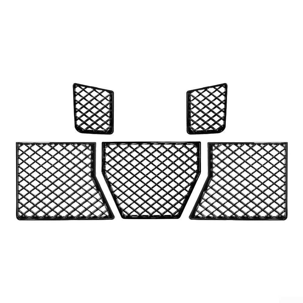 DAZZLEEX Für BMW G87 M2 2023–2025 Frontstoßstange Mitte Unterer Kühlergrill Mesh Guard Auto Außenleiste Zierleiste Ersatz-Set (glänzend schwarz)