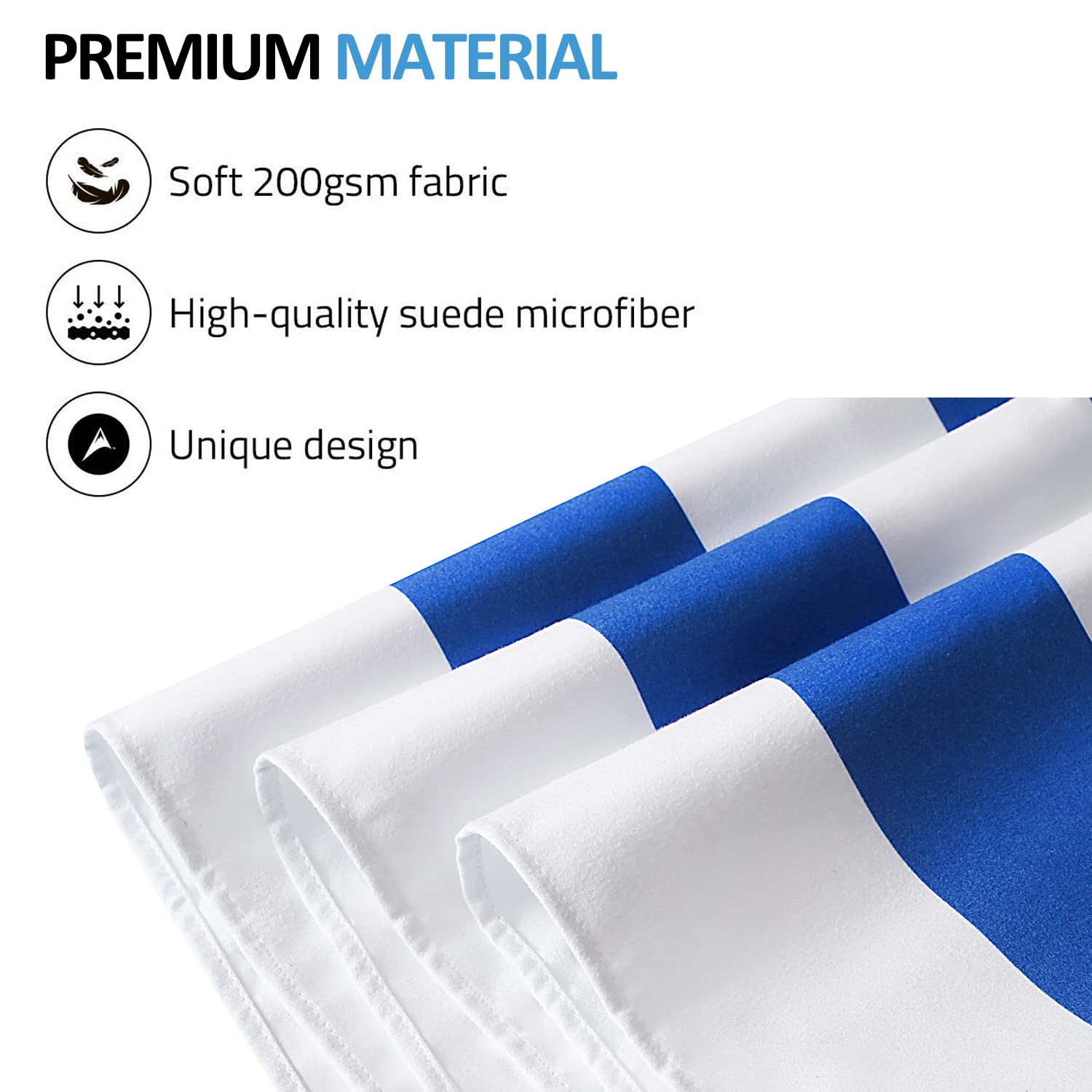 BAGAIL Asciugamano da Viaggio in Microfibra, Asciugamano da Bagno e Telo Mare, Asciugatura Rapida - Super Assorbente - Ultra Compatto, Ottimo per Sport, Palestra, Yoga e Zaino in Spalla