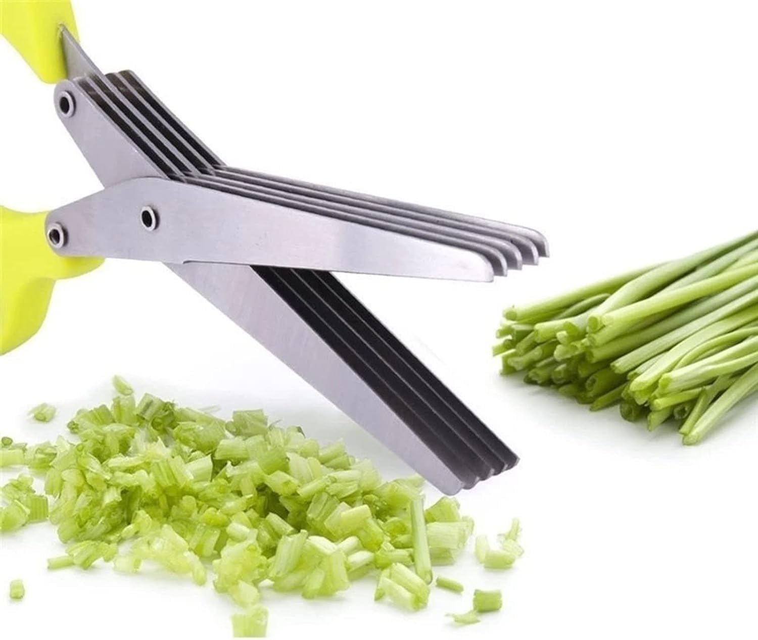 Tijeras de Cocina, Tijeras de Cocina, Tijeras de Cocina picadas, Acero Inoxidable, cebollín picado, Romero rallado, Herramienta cortadora picada, Tijeras de Varias Capas