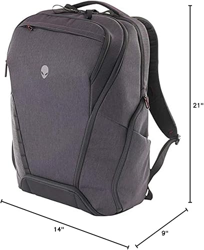 Miniatura 9 de Dell Alienware Area-167.3 ft Elite - Mochila para computadora portátil para juegos, 17 pulgadas, grisnegro (AWA51BPE17)
