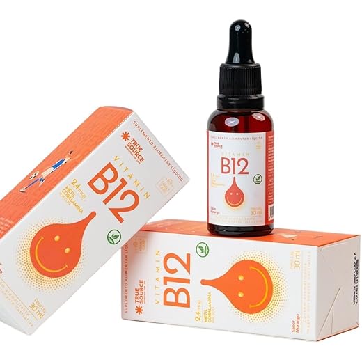 Vitamina B12 Liquid True Source Metilcobalamina Alta Absorção 30ml