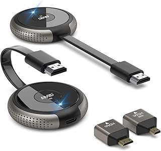 Wireless HDMI Transmitter and Receiver 4K, TIMBOOTECH Streaming Media Video/Audio/File HDMI Wireless Extender 5G Kit for Laptop, Camera, Cable Box, Netfix, PS5, Phone to Monitor, Projector, HDTV 165FT