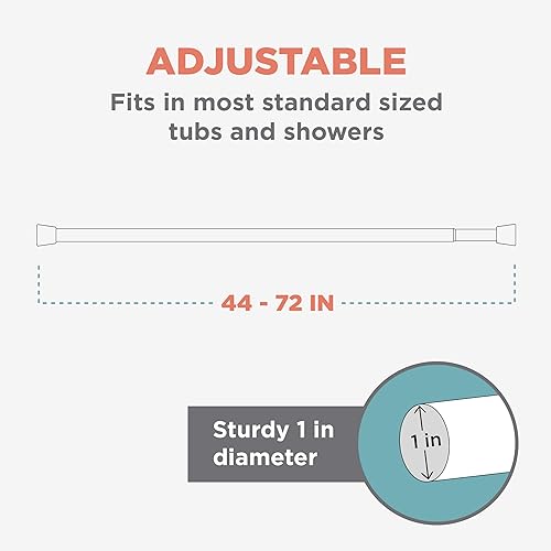 Miniatura 5 de Barra tensora Zenith para cortina de ducha