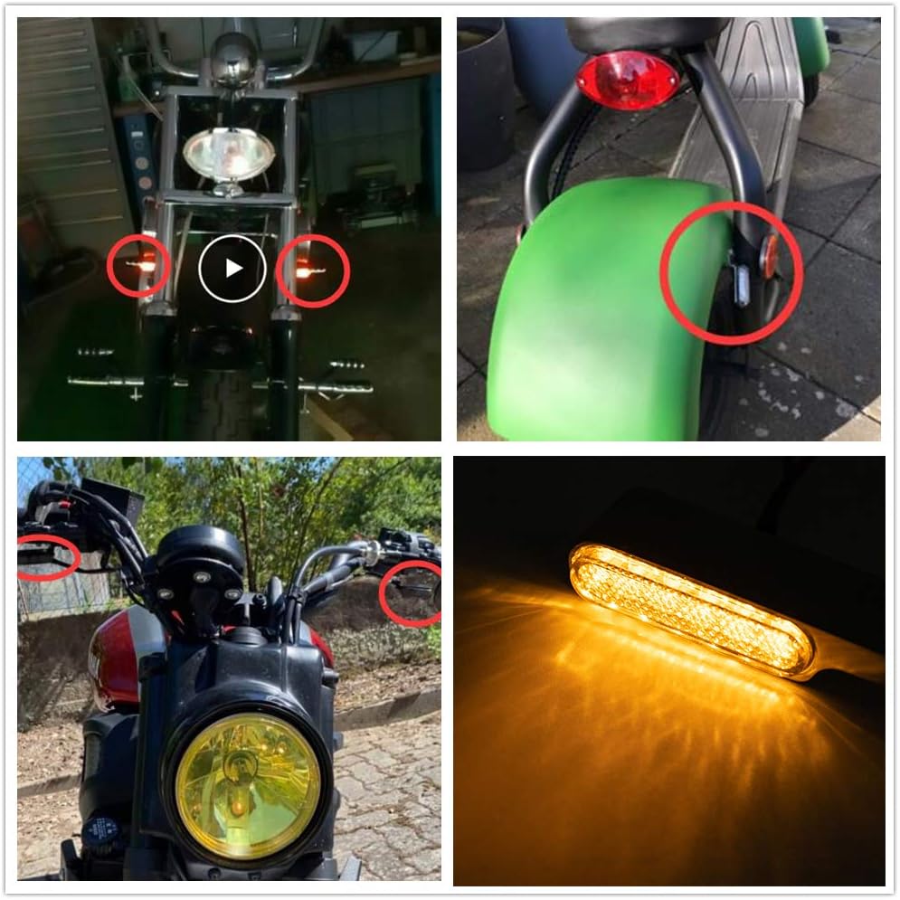 Motorcycle Mini LED Turn Signal Light 8mm Indicator Blinker Light Flasher Lamp,turn signal kit,motorcycle accessories