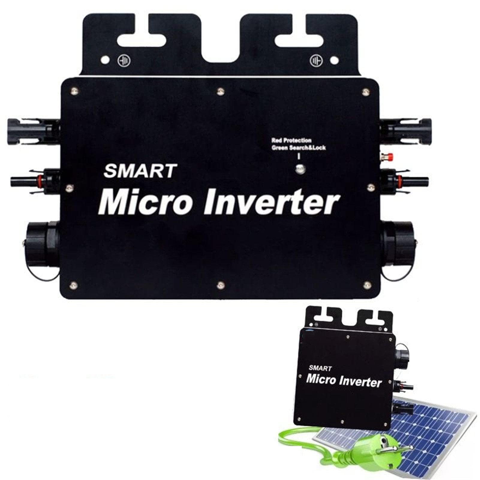 800W Micro Onduleur Solaire Connecté Au Réseau 120V 230V Onduleur Solaire DC à AC Avec Compteur Électrique Intégré Prise Us - Chine Micro-inverseur, Onduleur à Grille