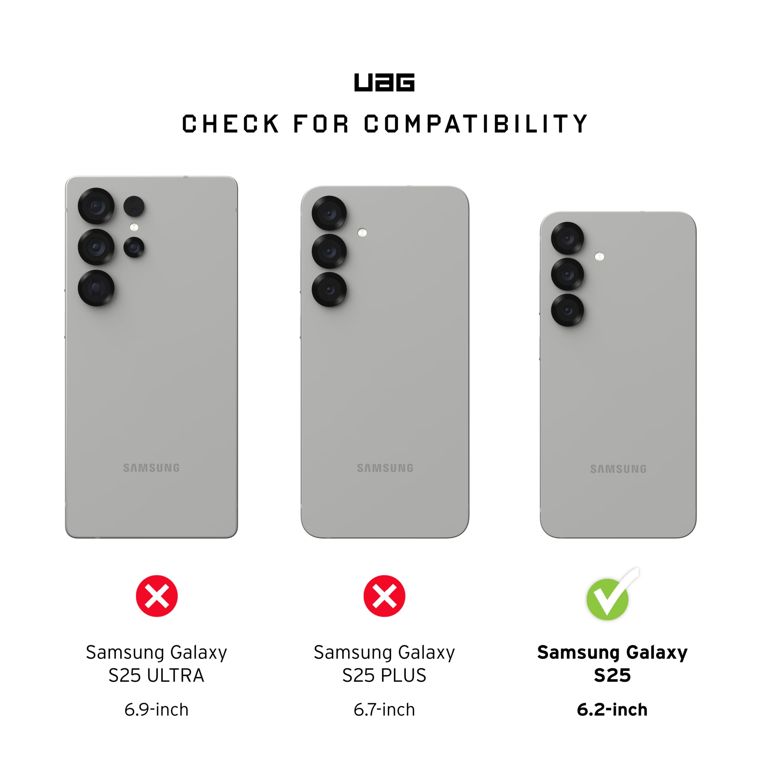 URBAN ARMOR GEAR UAG Designed for Samsung Galaxy S25 Case 6.2" DOT - Compatible with Magnetic Charging Slim Transparent Rugged Military Drop Tested Protective Cover, Cloud Blue