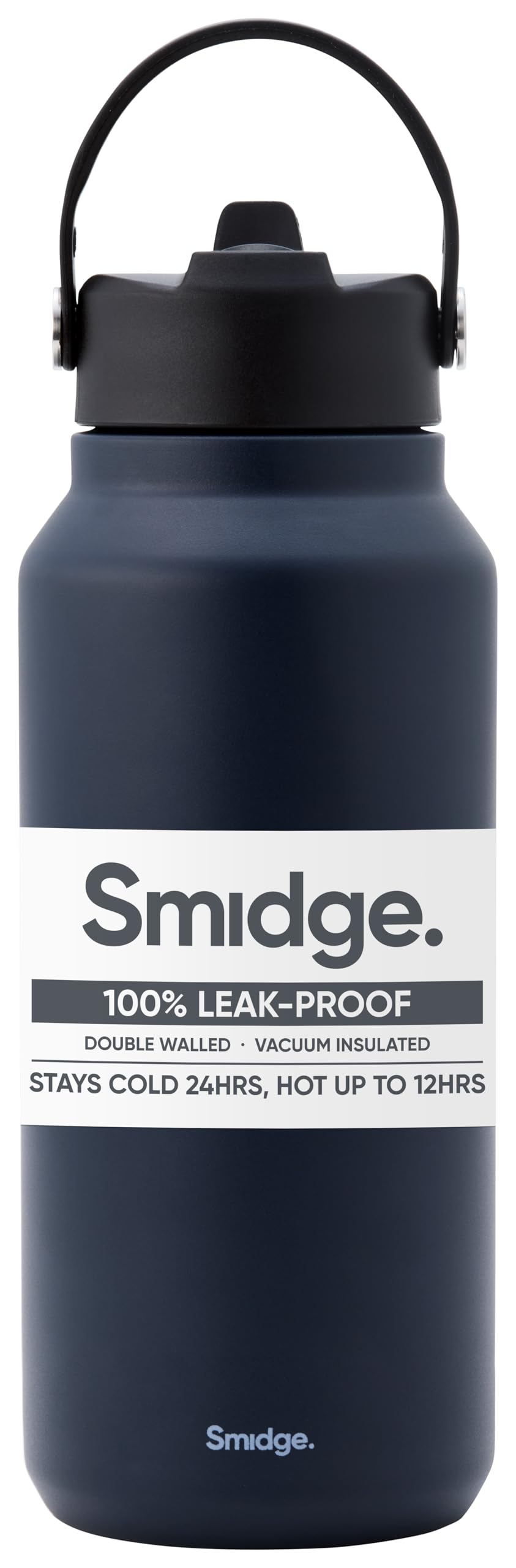 Smidge Winter Sky Reusable Water Bottle 900Ml – Insulated Stainless Steel Flask With Sipping Lid For Hot & Cold Drinks, Leakproof & Bpa-Free, No Metallic Taste