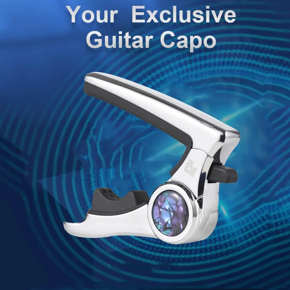 Cejilla multifuncional de aleación de zinc con funda de piel sintética para guitarras acústicas y eléctricas, ukelele