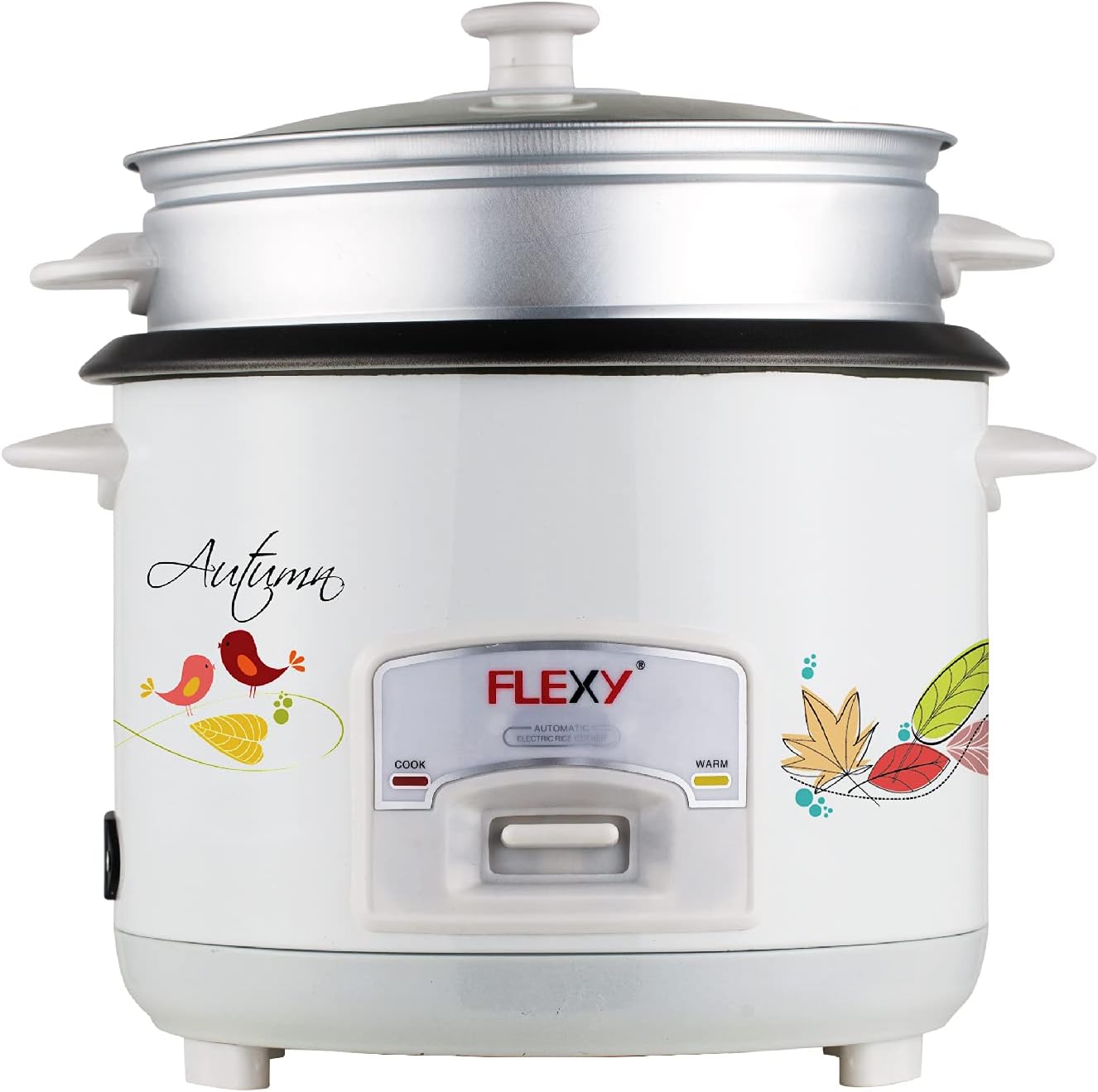 FLEXY® Germany 1.2 L Electric Rice Cooker with Steamer 400W Non