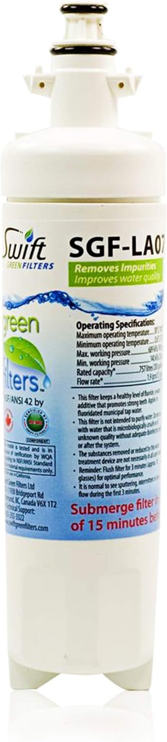 Swift Green Filters Replacement water filter for LG LT700-P, 46-9690, ADQ36006102, ADQ36006101,EFF-6032A,PH21410 (1Pack) Made in USA