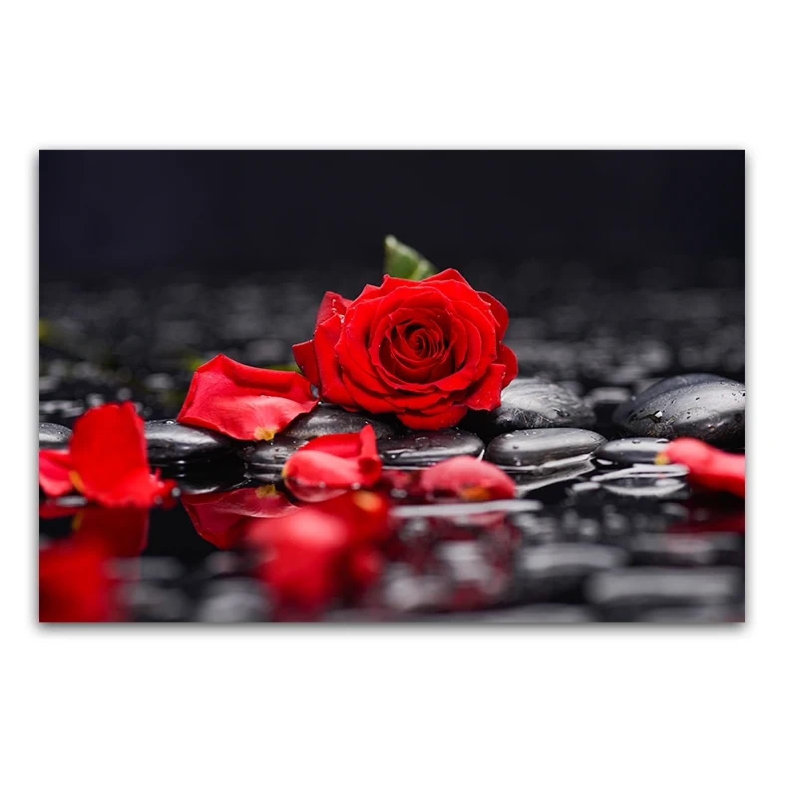 Impression giclée haut de gamme d'affiches de fleurs de rose rouge - 8