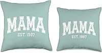 Vista 3 de Mama Est 1987 Custom Mom Personalized Mothers Day Customized Throw Pillow