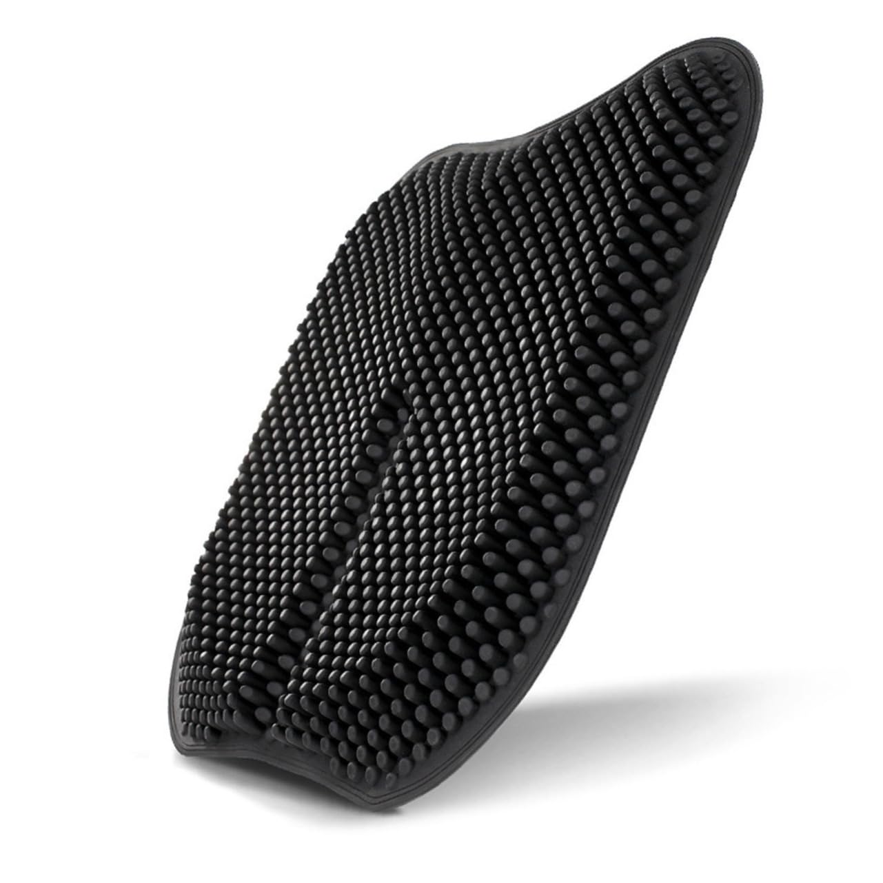 Alipis Cuscino Massaggiante Ergonomico in Silicone per Sedile Auto e Sedia a Rotelle Nero Antiscivolo e Traspirante per Massaggio Pratico e Comfort Ottimale