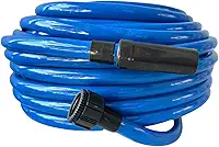 Mangueira de Jardim Azul, 30 Metros, com Conectores, para Irrigação não amassa não da nó com esguicho forte e regulável Borracha de agua para lava casa quintal para maquina lavadoura alta pressão