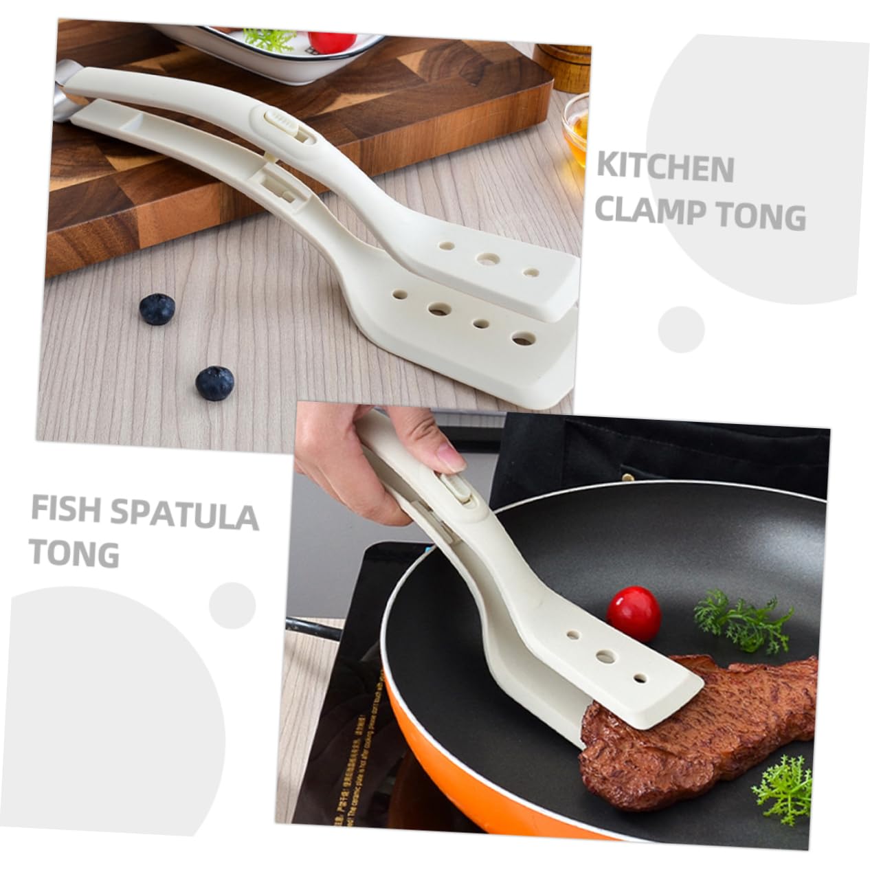 PRETYZOOM 5stücke Silicone Spatula Aus Hitzebeständigem Silikon Küchenzange Und Pfannenwender Rutschfester Griff Zum Grillen Braten Von Steaks Und Servieren Von Lebensmitteln