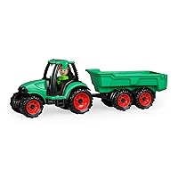 LENA - Truckies Trattore con Rimorchio per 2+ Anni Bambini, Verde