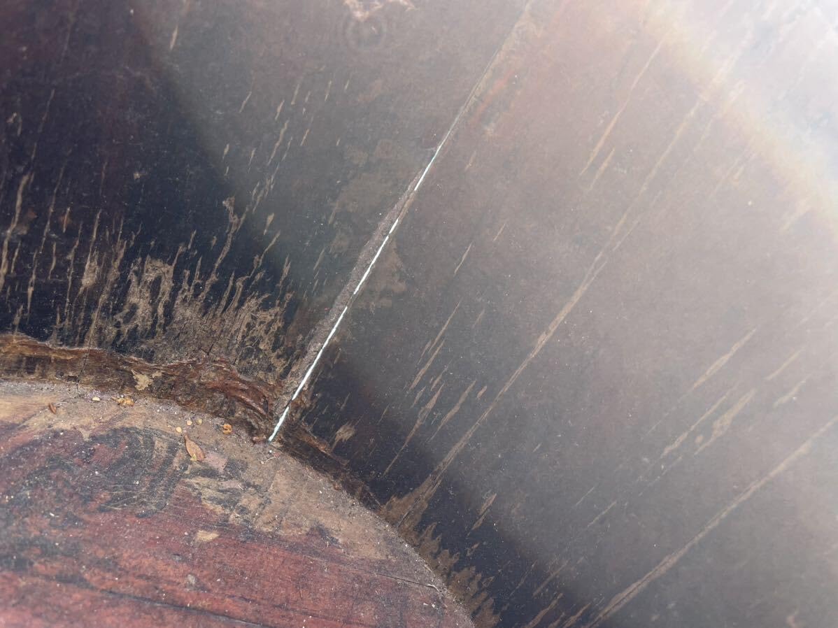 Amazon.co.jp: 水汲み桶英国？中国？アンティーク木桶古道具古民具