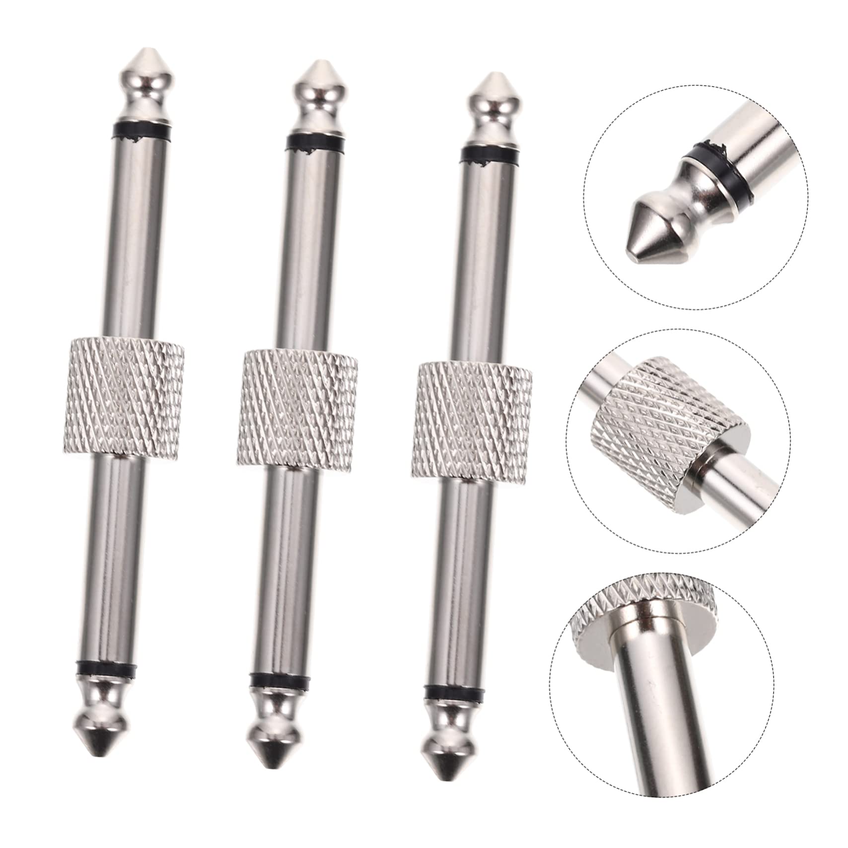 UPKOCH 5 Sätze Gitarren Effektpedal Adapter Kompakte Geradlinige Klinkenstecker Platzsparende Audio Verbindung Für Gitarrenpedale Geräuschfreie Signalübertragung Langlebig 3 Stücke * 5