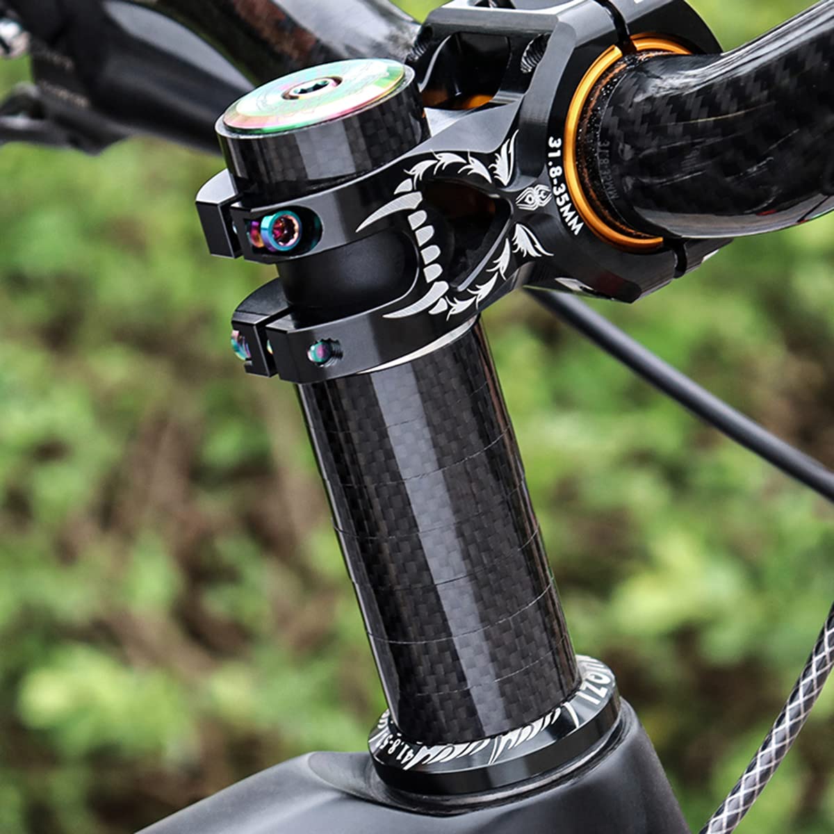 6 Teiliges Rennrad Vorbau Lenker Abstandhalter Set Für 28,6