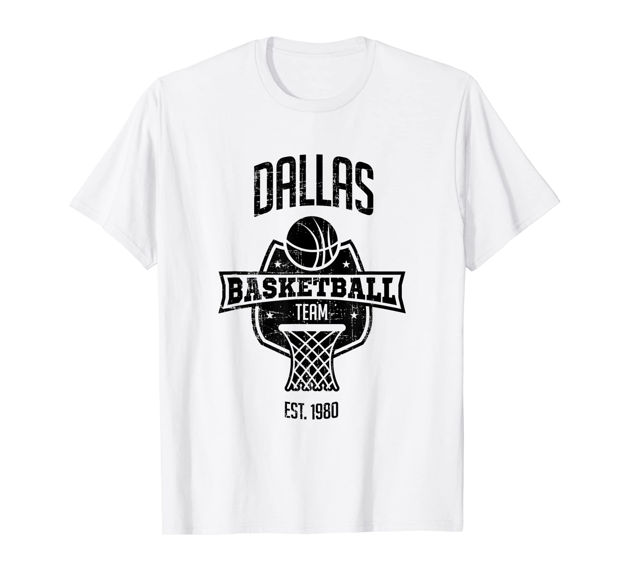 Dallas Basketball Gifts & Apparel Co.Distressed Maverick Retro Look Fan Gift Party Tailgate T-Shirt