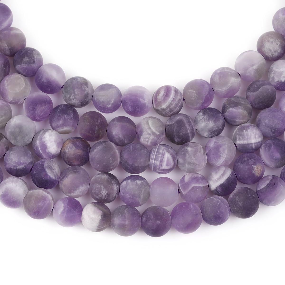 GEM-Inside 6mm Amethyst Semi Precious Gemstone Round Beads for Jewellery Making DIY Handmade Craft Supplies 15" - Image 4