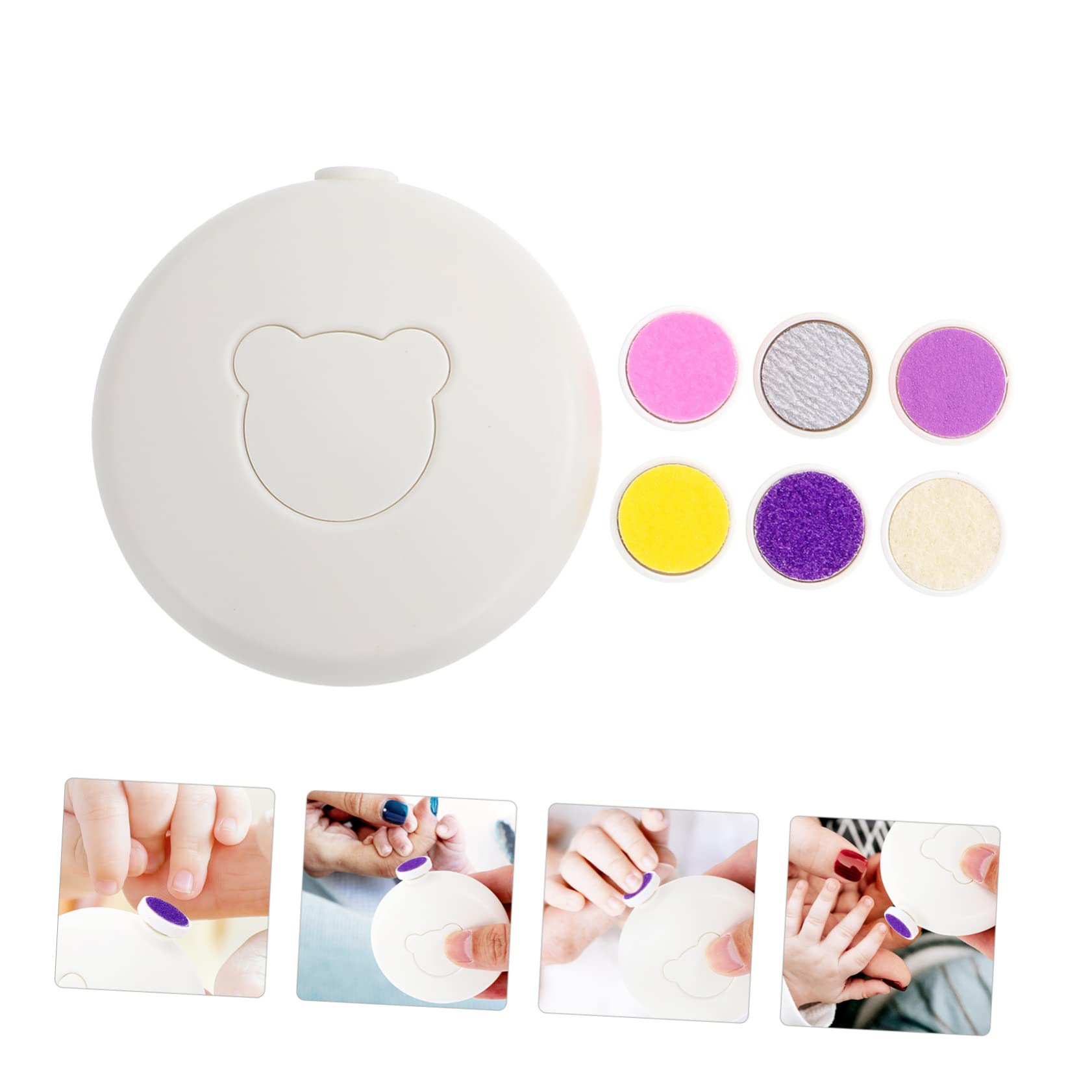 TOYANDONA 3 Juegos molinillo de uñas manicura recortadora de bebé lima de uñas de bebé cortaúñas para bebés juegos de uñas herramienta segura para cortar uñas cortauñas para niños eléctrico