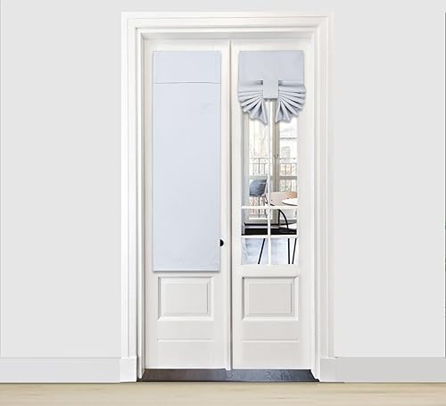 Miniatura 35 de PI Cortina Opaca para Puerta Francesa, Sombra de Ventana con Privacidad y Aislamiento Térmico, Cortina Larga para Vidrio/Puerta Corrediza, Sombra