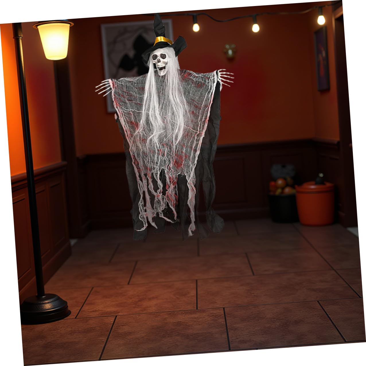 2pezzi Decorazioni Forma Di Scheletro Halloween Di Oggetti Di Scena Sospesi Stregata Patio e Giardino Decorazioni Per Feste Inquietanti Riutilizzabili