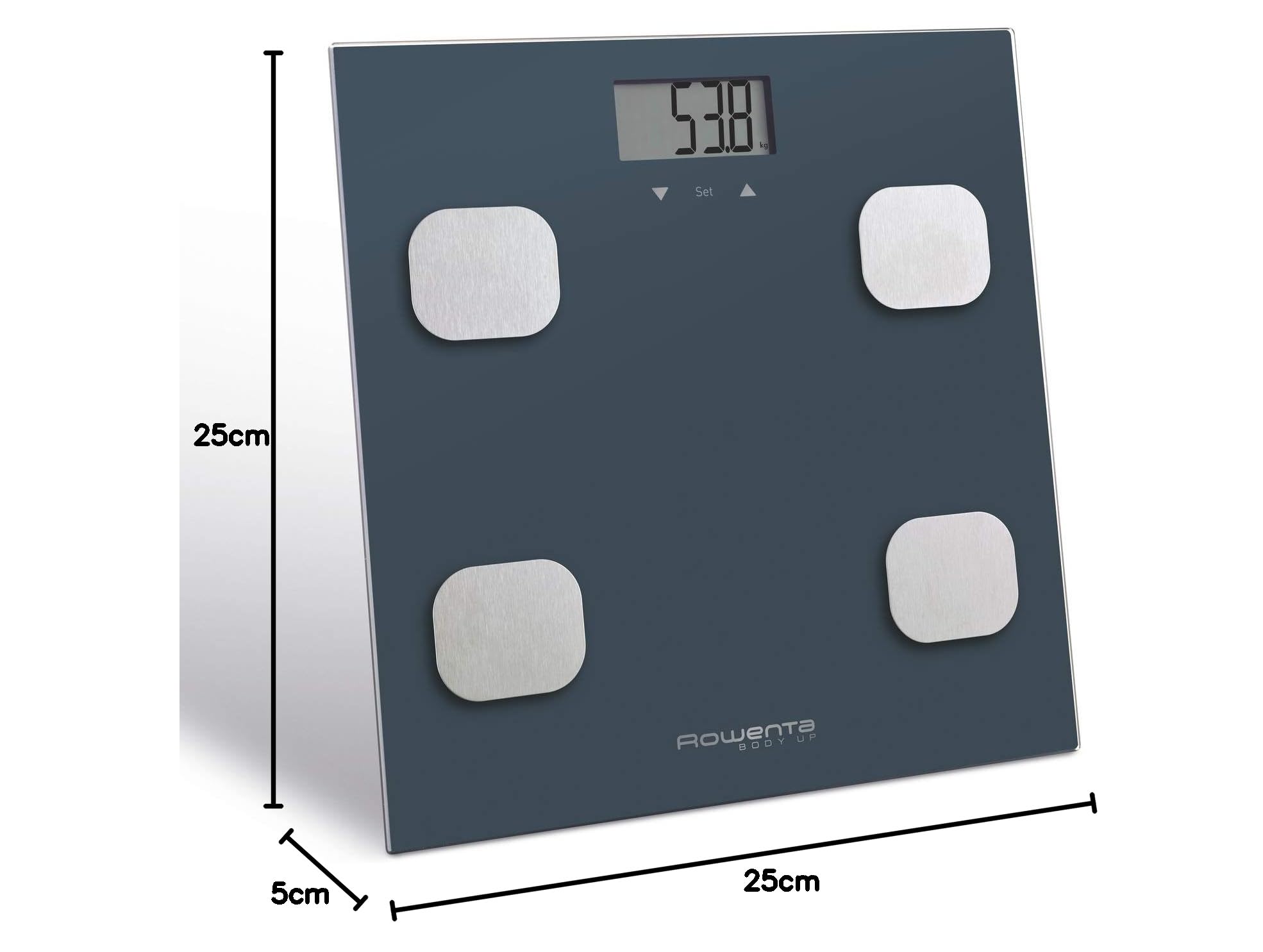 Rowenta - Bilancia da bagno con display LCD, compatta