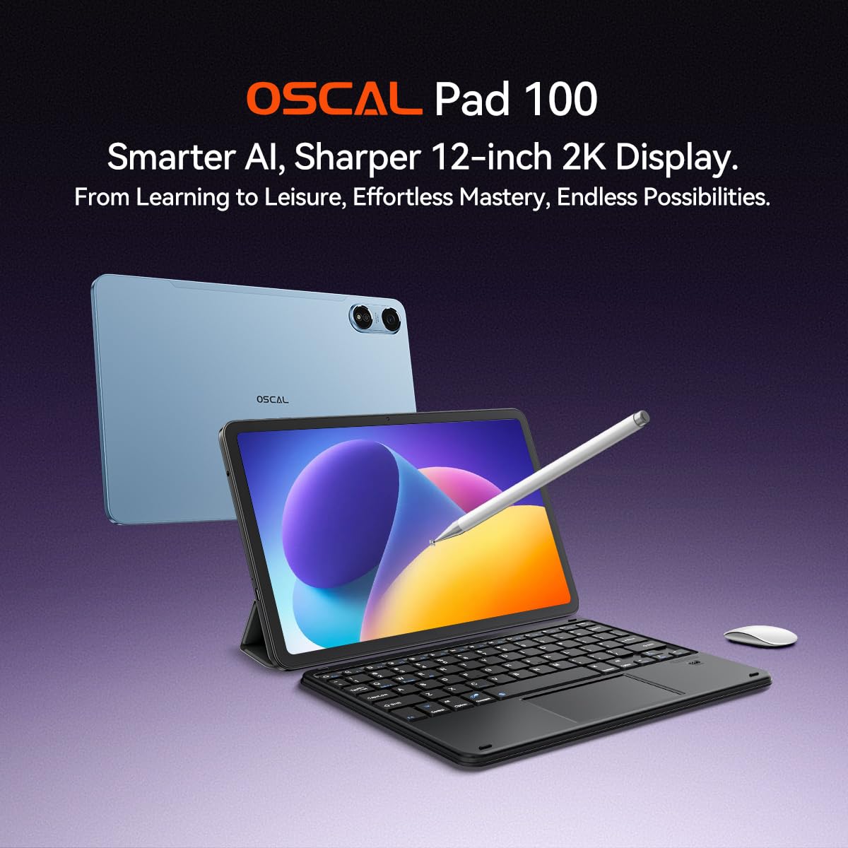 OSCAL Tab Pad 100 | 12″ 2K IPS 60Hz Display | 36 GB RAM + 256 GB