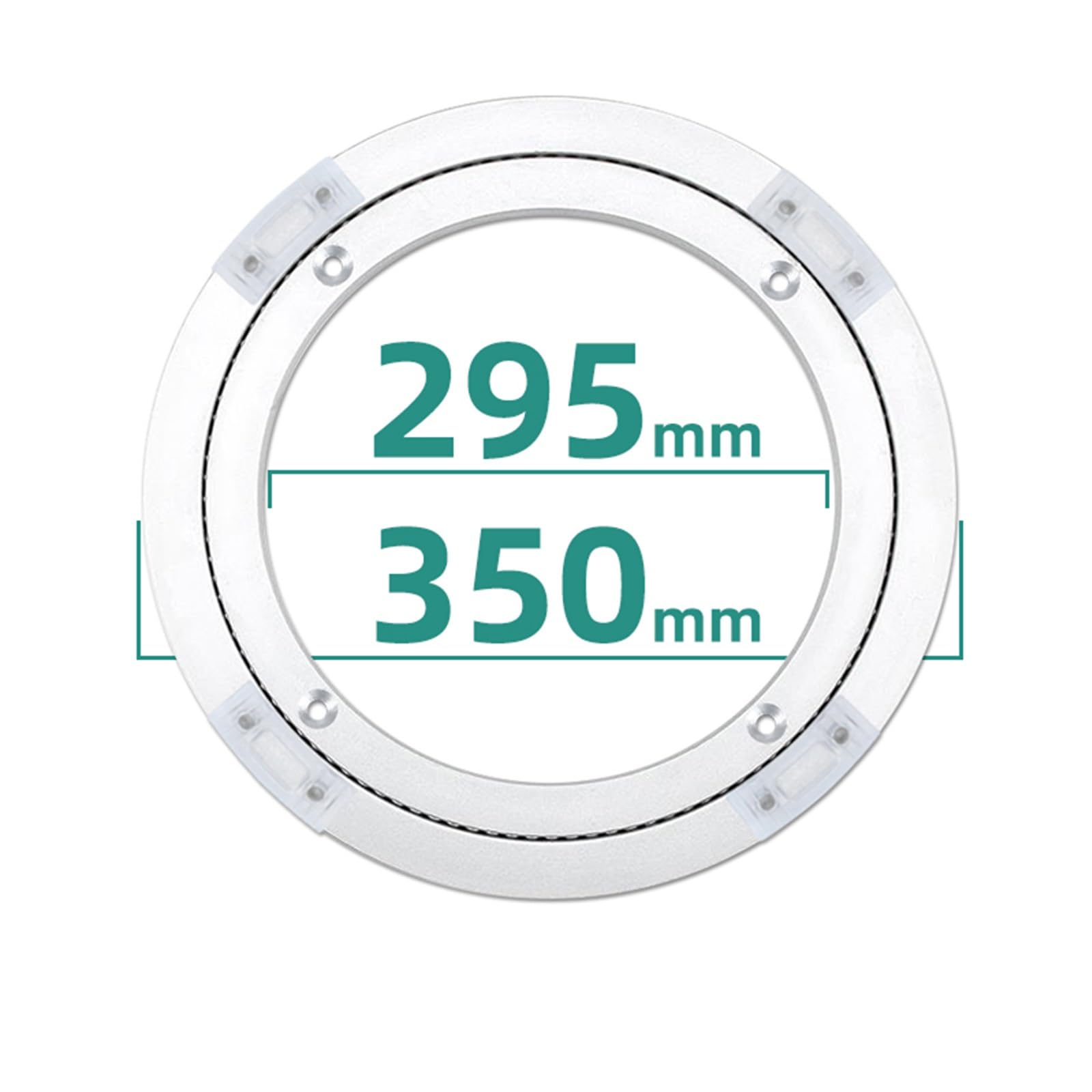 Lazy Susans Dining Table Turntable Base Bearing Aluminum Alloy Core Silent Rotation Home Suitable for Kitchen Base Rotating Dining Table(13.7inch)