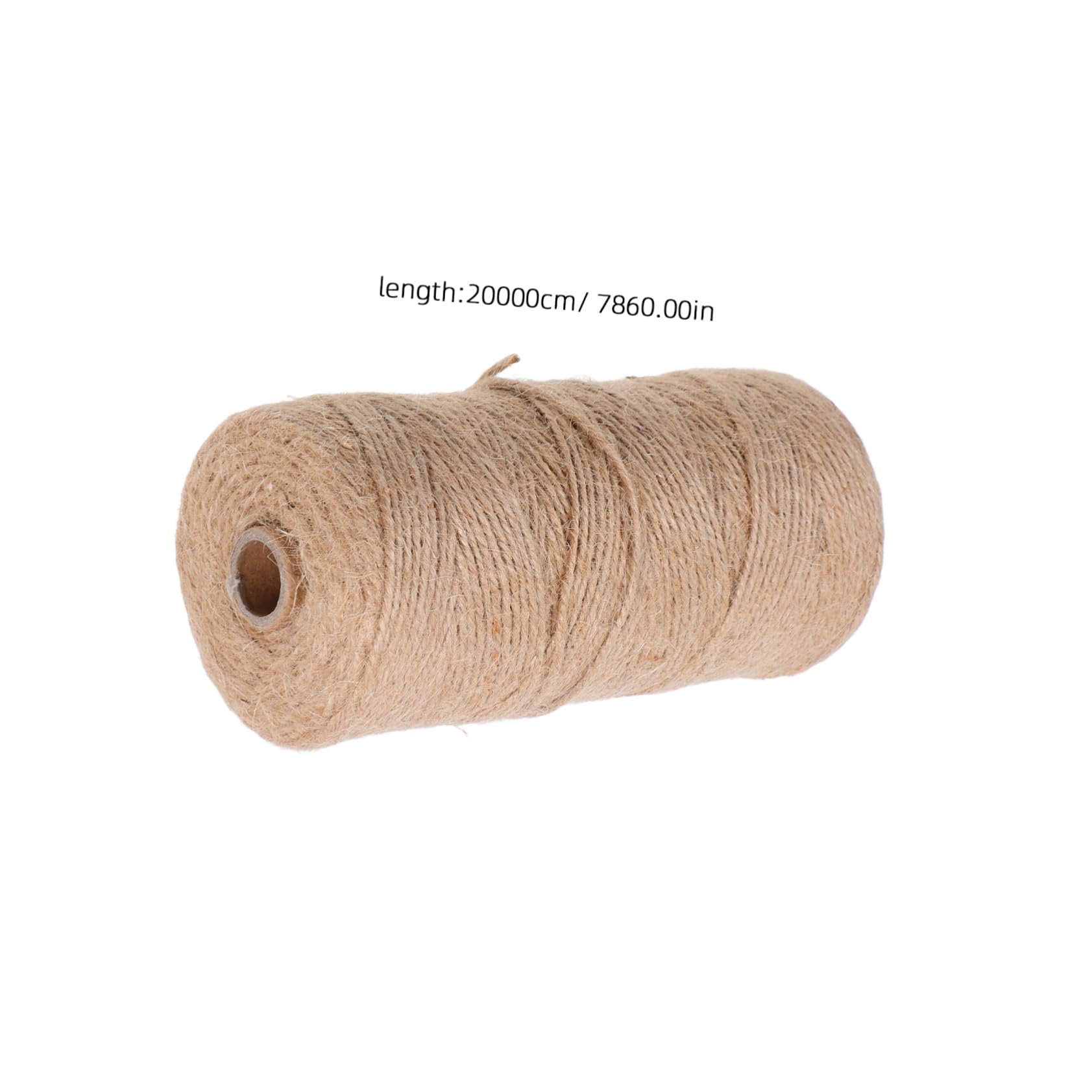 VILLCASE 1 Roll Natural Jute Twine Sturdy Rope for Crafting Gardening and Wrapping for DIY Projects Holiday Decorations and Bundling Plants