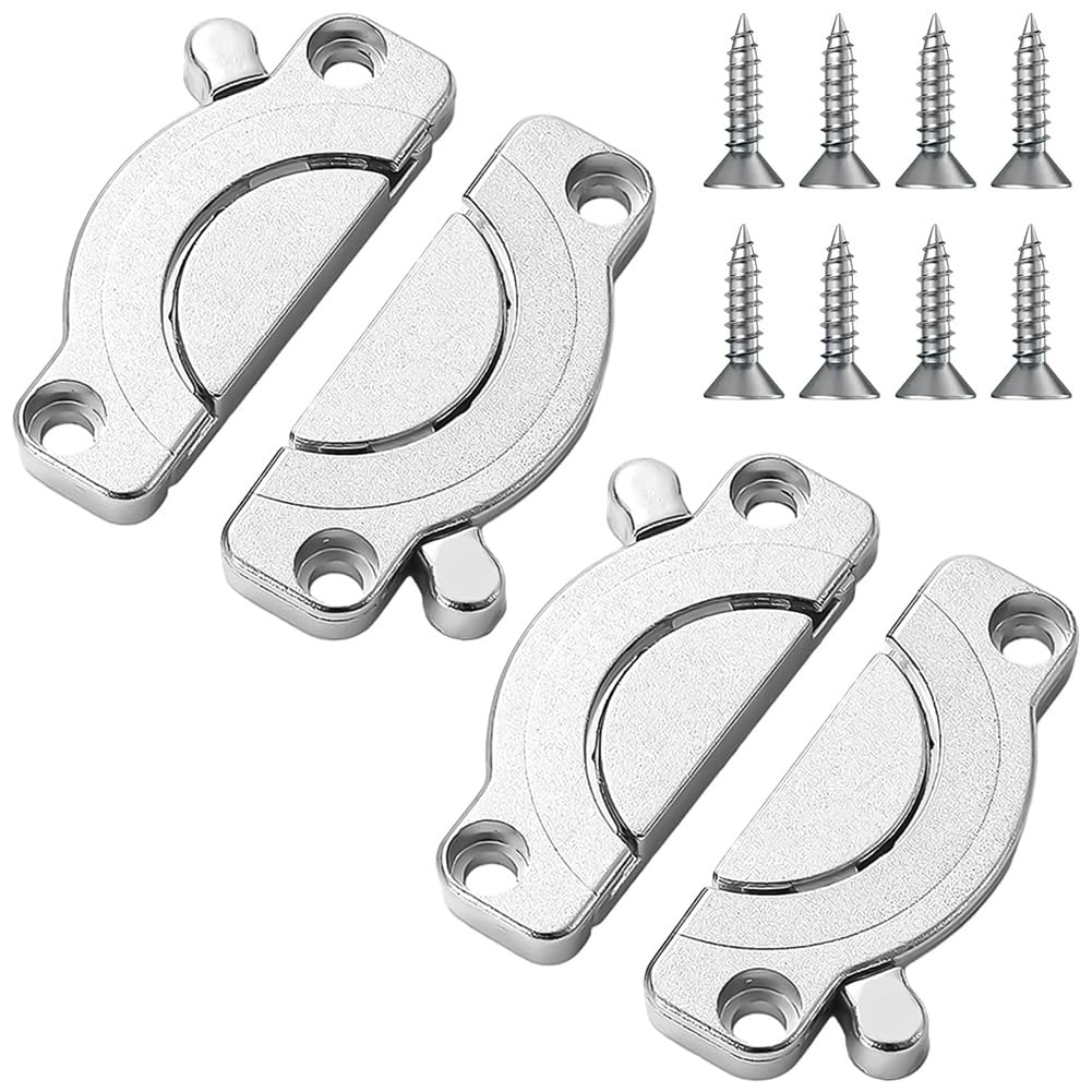 IJSDNVJNDX Pack of 2 Table Top Connectors, Table Top Connectors, Rotating Wooden Panels Connectors for Desk/Dining Table