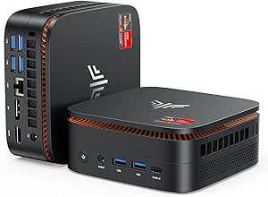 KAMRUI Hyper H1 Mini PC, AMD Ryzen 7 6800H (up to 4.7GHz) Mini Computer,Mini Gaming PC W-11 Pro 32GB RAM DDR5 512GB M.2 SSD,Mini Desktop pc Support Triple 4K Display/WiFi6/BT5.2,Home/Business/Office