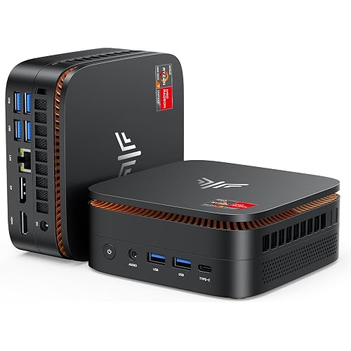 KAMRUI Mini Gaming PC, Hyper H1 WIN-11 Pro Mini PC AMD Ryzen 7 7735HS (8C/16T,up to 4.75GHz), 24GB LPDDR5 5500MT/s 1TB SSD Mini Desktop Computers, Radeon 680M Triple 4K Display/2.5G LAN/WiFi6/BT5.2