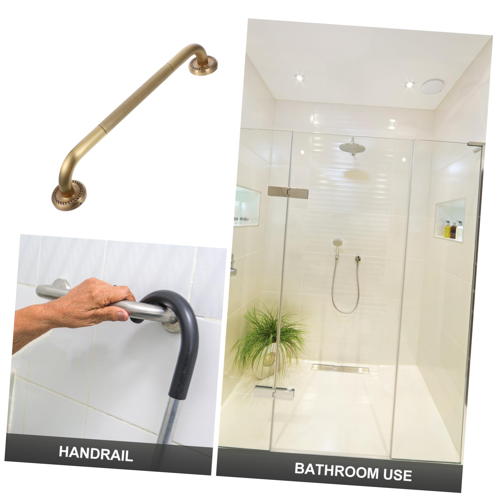 FOMIYES Maniglioni per Vasca da Bagno per Anziani Maniglioni per Corrimano di Sicurezza per Anziani Corrimano Antiscivolo per Il Bagno