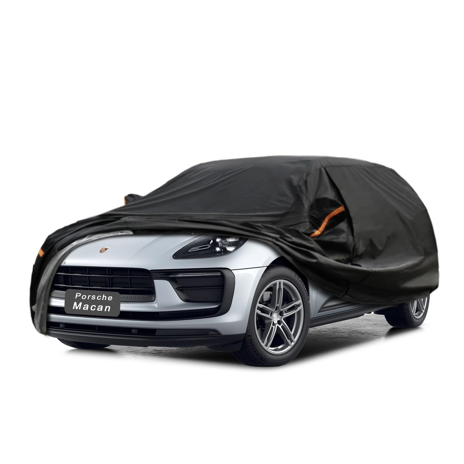 GUNHYI 7 Layers SUV Car Cover Custom Fit Porsche Macan (2014-2025) | All-Weather Waterproof Heavy-Duty Fabric, scratch-proof cotton lining, outdoor sun/rain/snow/wind/dust protection.
