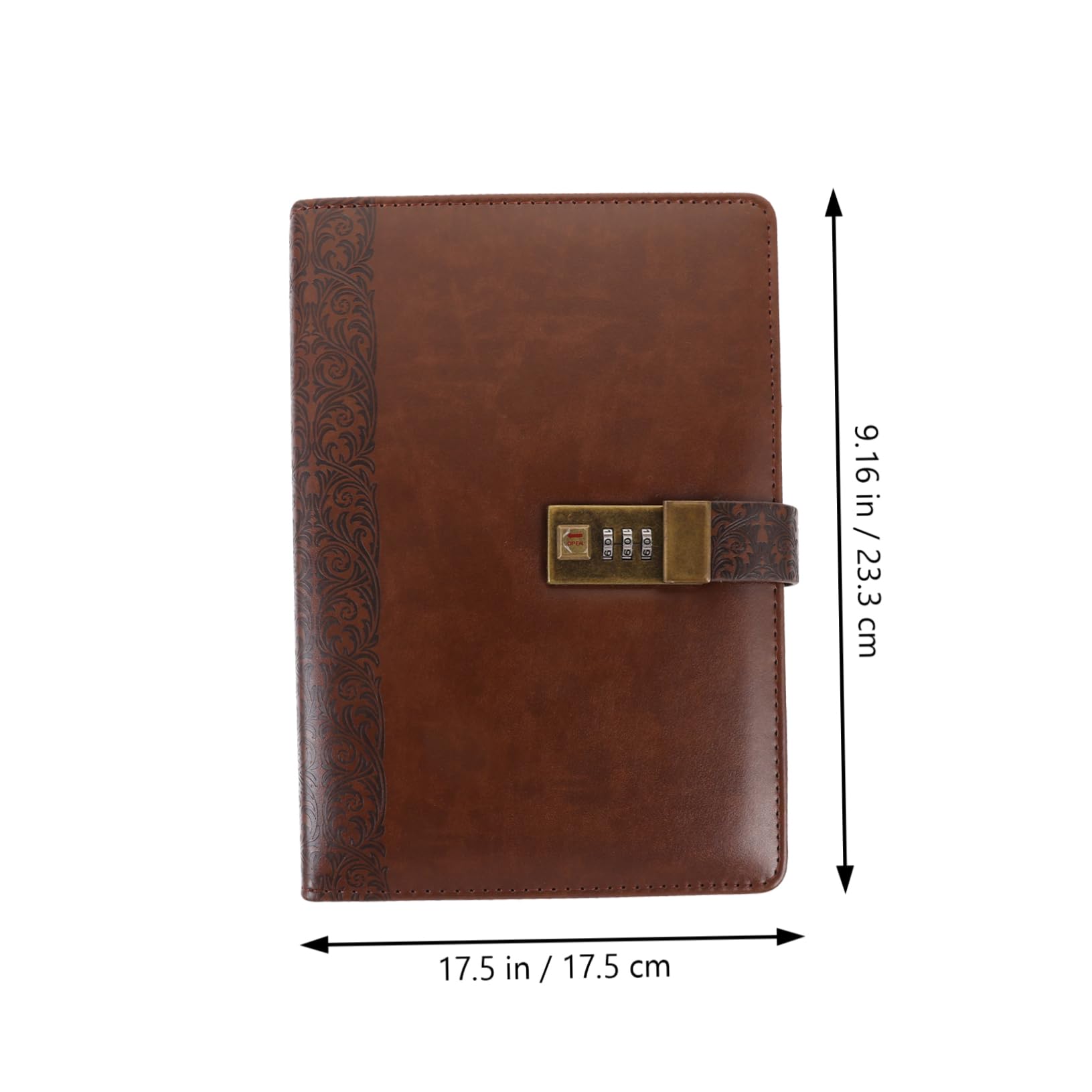 SHINEOFI De Notas Candado Retro Diario De Viaje Para Adultos De Notas Portátil De Cuero Pu Para Estudiantes y Planes