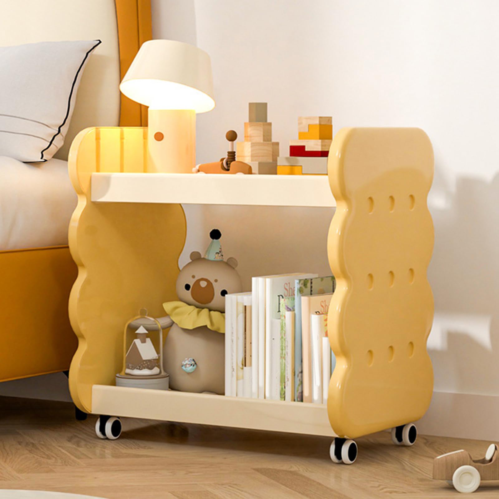 Libreria Per Bambini Libreria Da Pavimento Carina Piccola Con Ruote | Scaffale Libri Bambini Per Asilo Camera Giochi Aula Camera Angolo Lettura Biblioteca