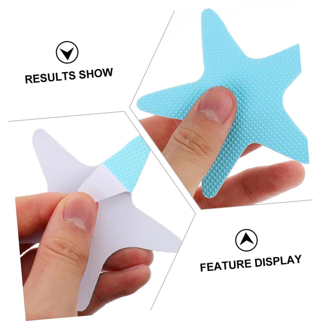 TOPPERFUN 40Pcs Slip Shower Stickers Adhesive Safety Decals for Bathtubs Smooth Surfaces Traction for Home Use Easy Application Removable Without Residue
