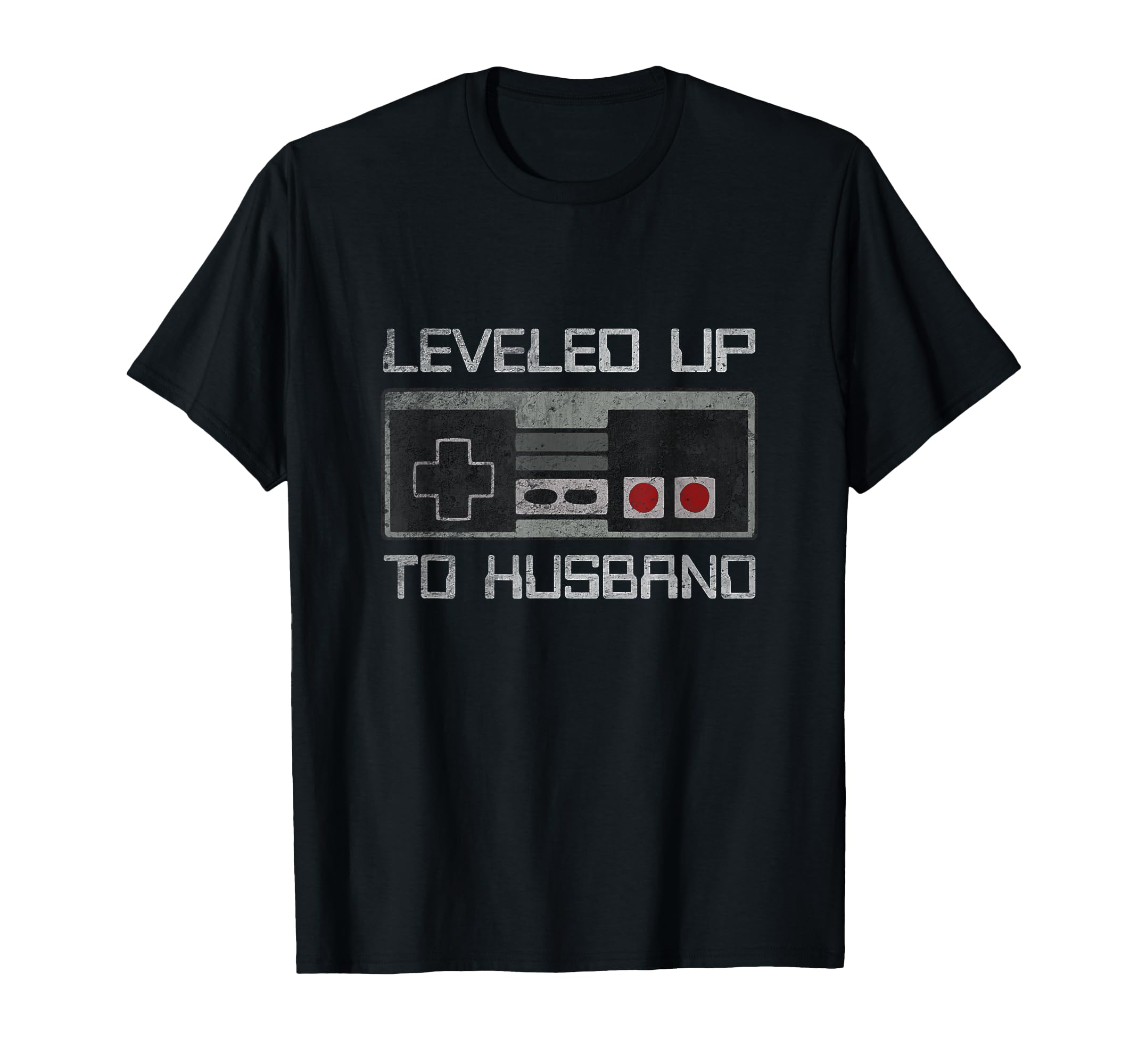 Leveled Up To Husband Newlywed Groom Newly Married Couple T-Shirt